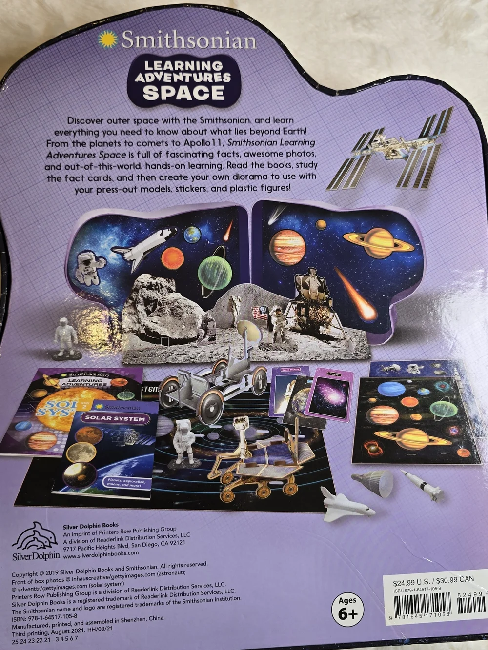 Learning Adventures Space - Case With Book, Cards And Figurines.